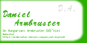 daniel armbruster business card